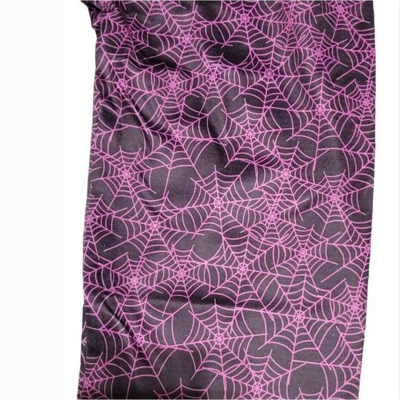 Halloween spiderweb purple leggings - Picture 7 of 8